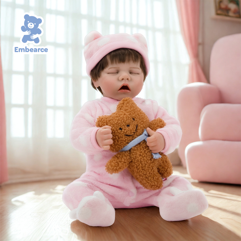 Rose &amp; Theo – 18 Zoll große, lebensechte Reborn-Babypuppen mit silikonähnlichem Vinylkörper und Zubehör