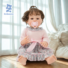Violet - 22" Lifelike Reborn Baby Doll with Soft Silicone Like Vinyl Body & Accessories