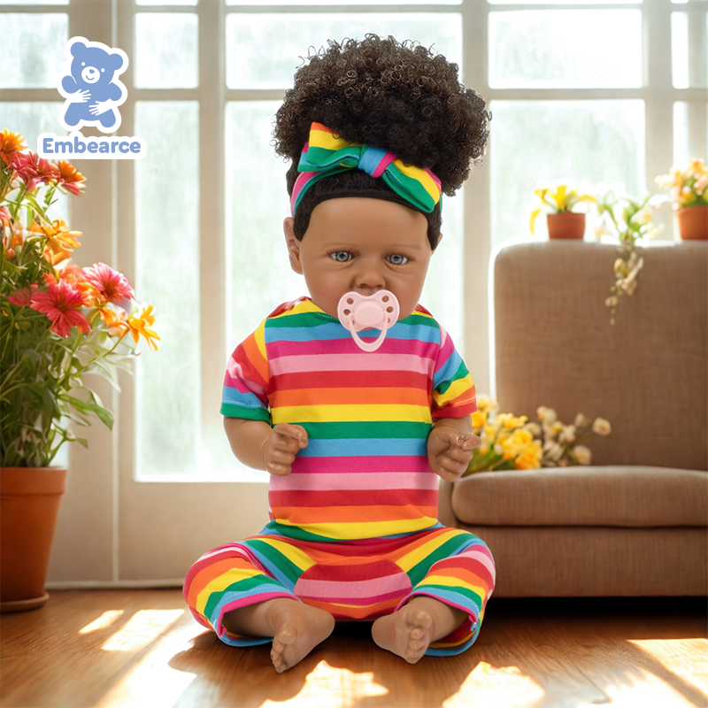 Amara - Lifelike 22" Reborn Baby Doll with Soft Silicone Like Vinyl Body  & Accessories