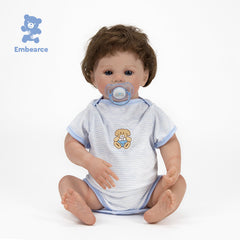 Luna - 18" Newborn Reborn Baby Doll with Soft Silicone Like Vinyl Body and Accessories