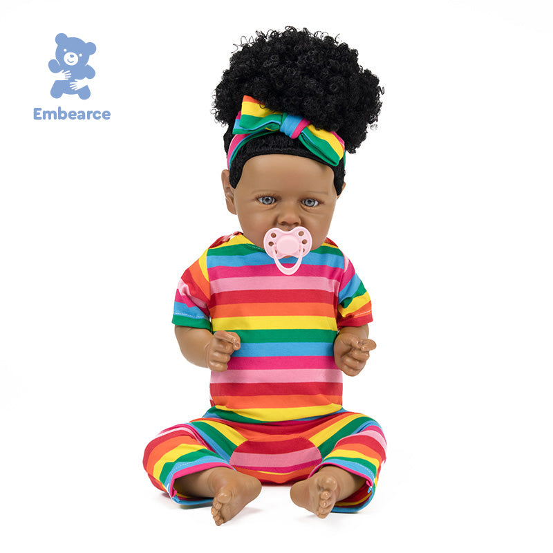 Amara - Lifelike 22" Reborn Baby Doll with Soft Silicone Like Vinyl Body  & Accessories