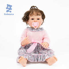 Violet - 55 cm (22") Lifelike Reborn Baby Doll with Soft Cloth Body & Accessories