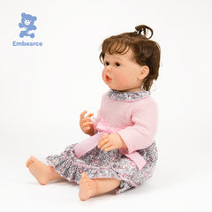Violet - 55 cm (22") Lifelike Reborn Baby Doll with Soft Cloth Body & Accessories