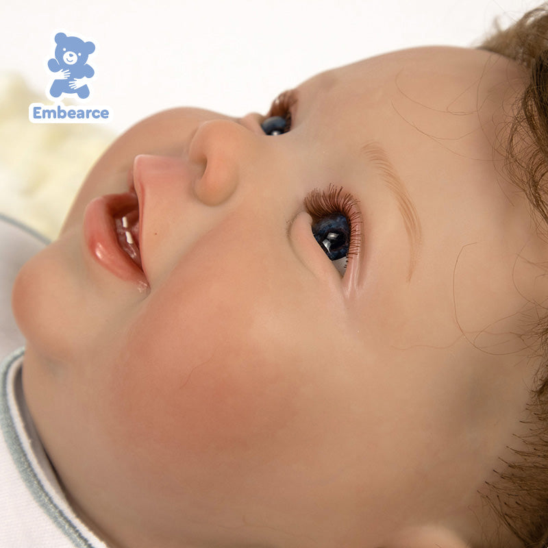 Fifi &amp; Milo – 22 Zoll große, lebensechte Reborn-Babypuppen mit weichem, silikonähnlichem Vinylkörper und Zubehör 