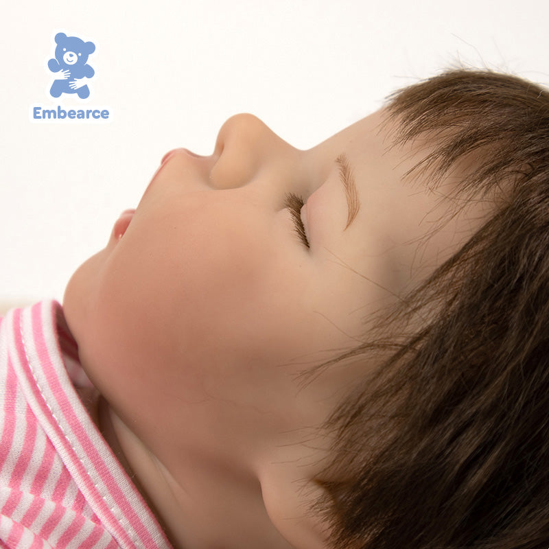Rose &amp; Theo – 18 Zoll große, lebensechte Reborn-Babypuppen mit silikonähnlichem Vinylkörper und Zubehör