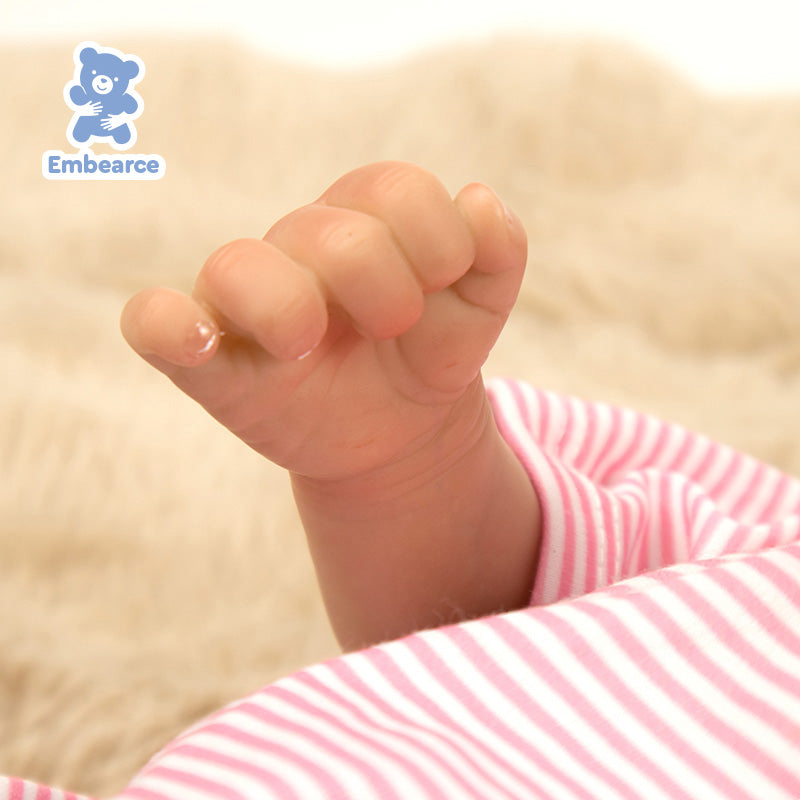 Rose &amp; Theo – 18 Zoll große, lebensechte Reborn-Babypuppen mit silikonähnlichem Vinylkörper und Zubehör