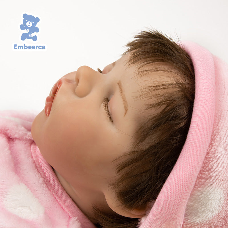Rose &amp; Theo – 18 Zoll große, lebensechte Reborn-Babypuppen mit silikonähnlichem Vinylkörper und Zubehör