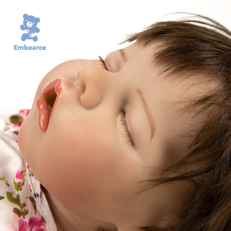 Rose &amp; Theo – 18 Zoll große, lebensechte Reborn-Babypuppen mit silikonähnlichem Vinylkörper und Zubehör