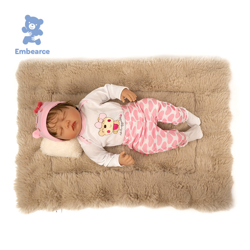 Brighton - Lifelike 55 cm Reborn Baby Doll with Soft Slicone-like Vinyl Body & Accessories