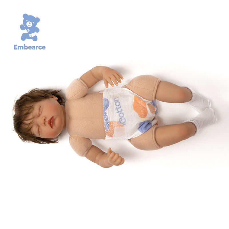 Brighton - Lifelike 55 cm Reborn Baby Doll with Soft Slicone-like Vinyl Body & Accessories