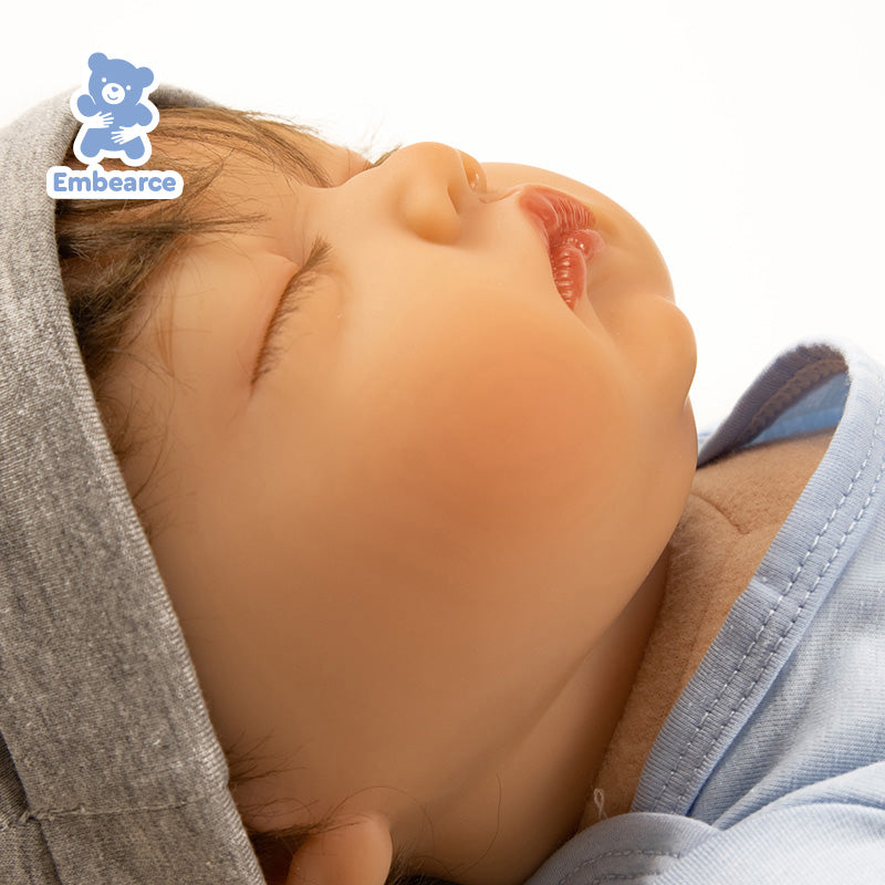 Brighton - Lifelike 55 cm Reborn Baby Doll with Soft Slicone-like Vinyl Body & Accessories