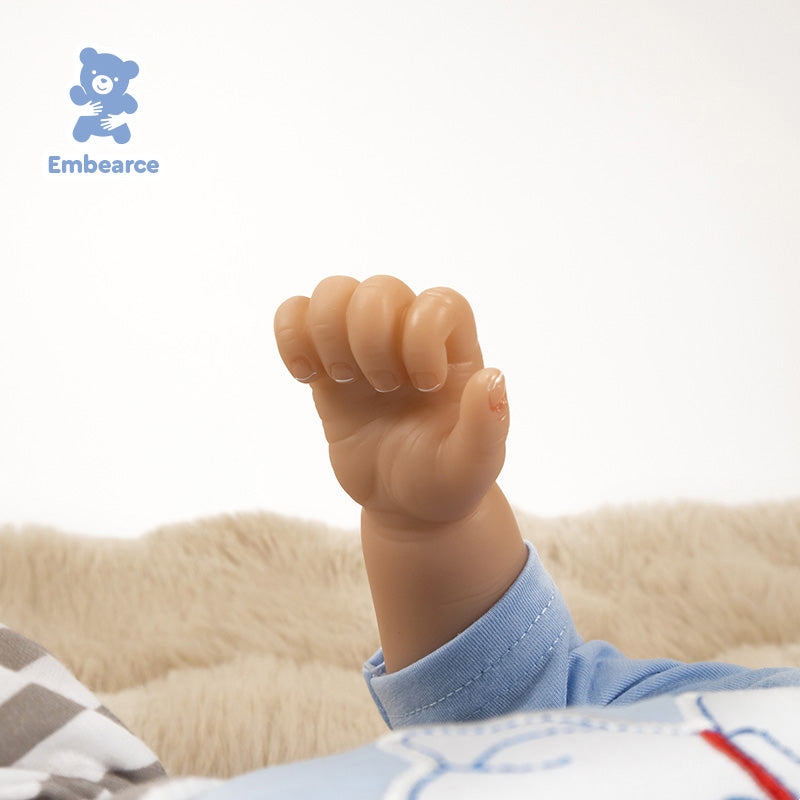 Brighton - Lifelike 55 cm Reborn Baby Doll with Soft Slicone-like Vinyl Body & Accessories