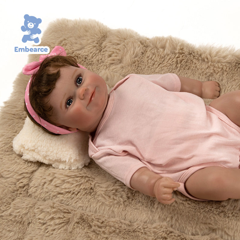 Emma - 55 cm Lifelike Reborn Baby Doll with Soft Silicone Like Vinyl Body and Accessories