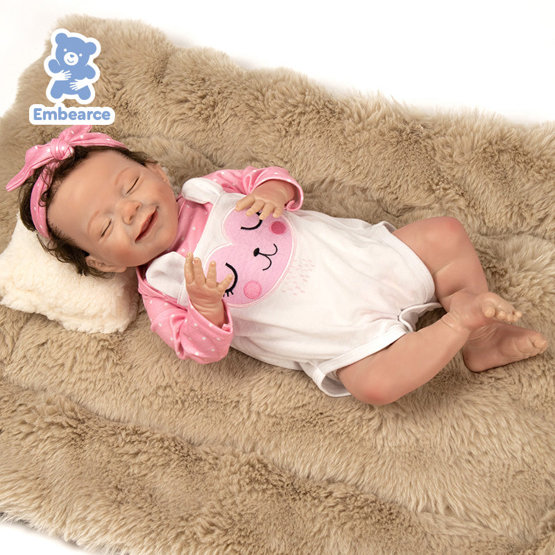 Lilac & Ash - 18" Lifelike Reborn Baby Dolls with Soft Silicone Like Vinyl Body