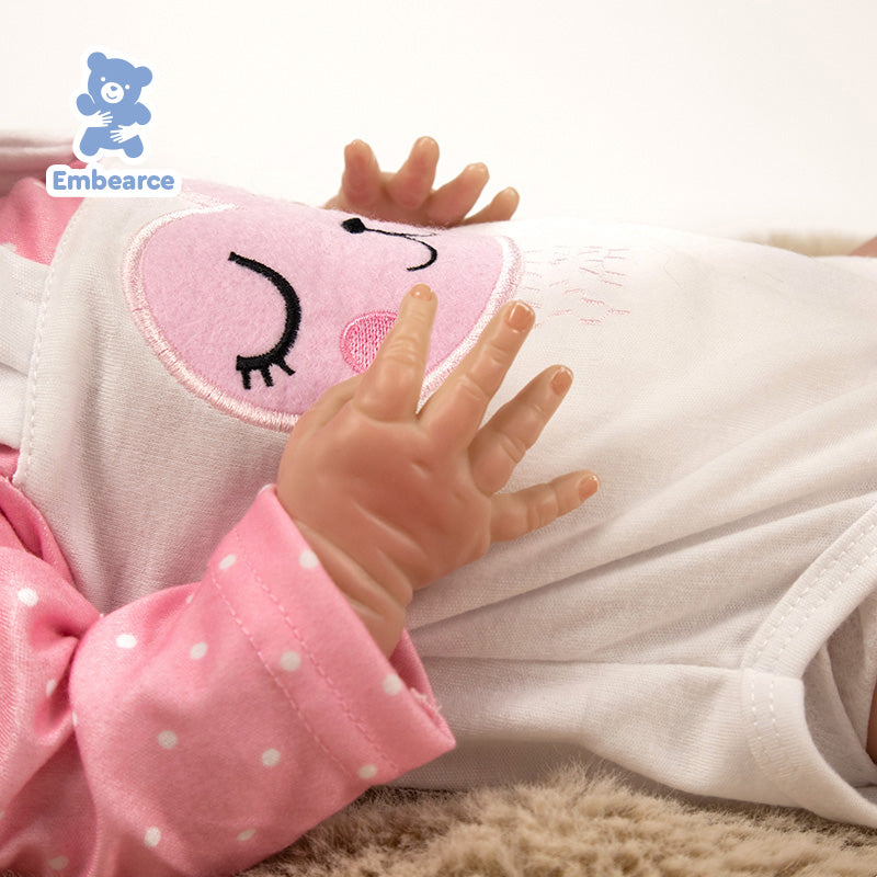 Lilac & Ash - 18" Lifelike Reborn Baby Dolls with Soft Silicone Like Vinyl Body