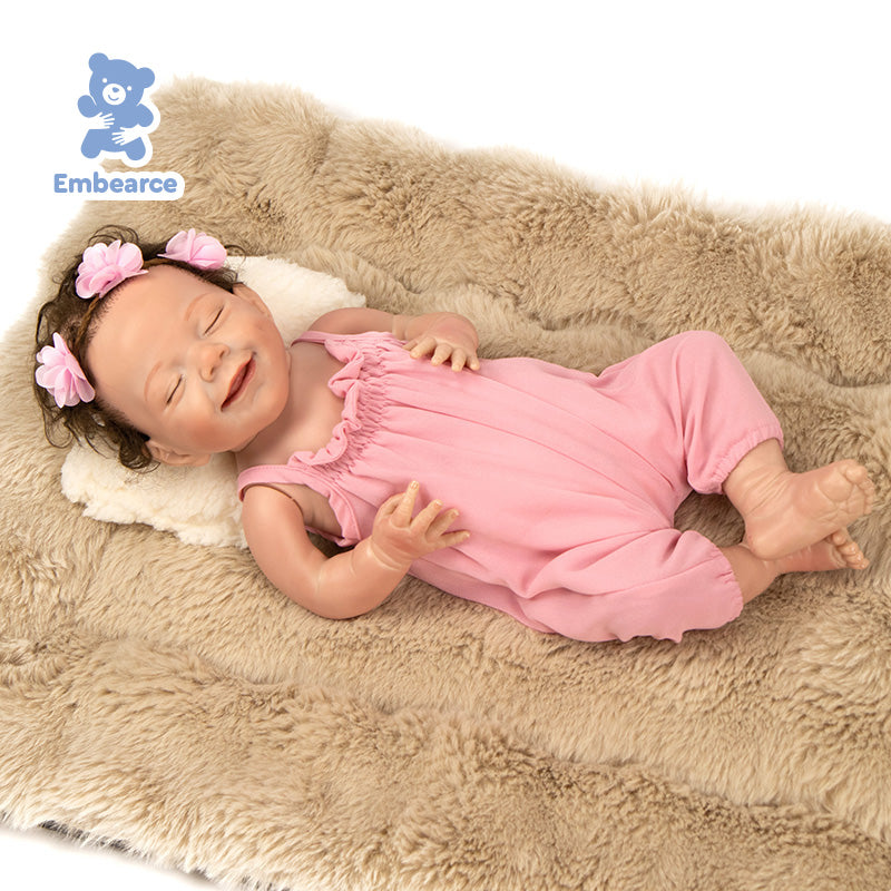 Lilac & Ash - 18" Lifelike Reborn Baby Dolls with Soft Silicone Like Vinyl Body