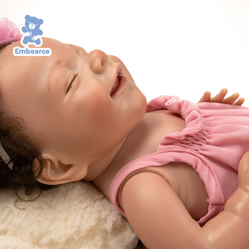 Lilac & Ash - 18" Lifelike Reborn Baby Dolls with Soft Silicone Like Vinyl Body