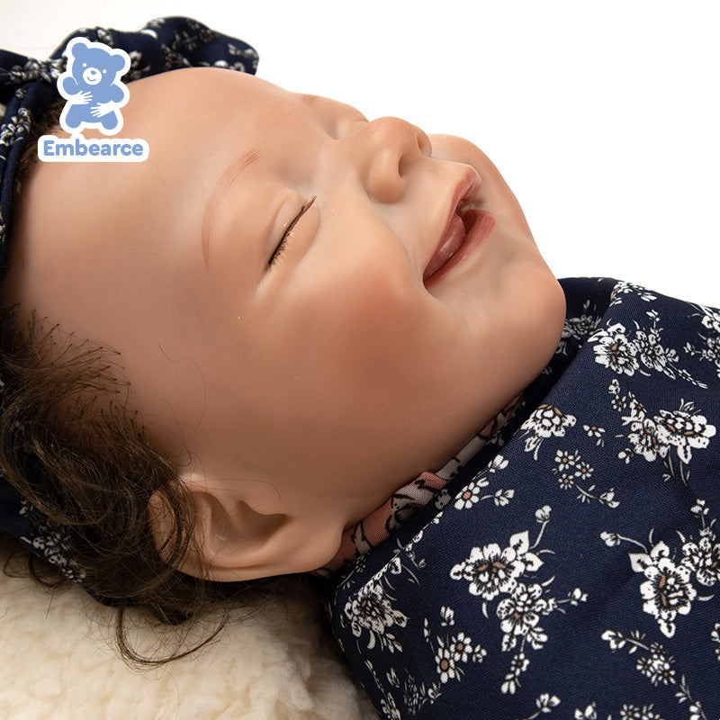 Lilac & Ash - 18" Lifelike Reborn Baby Dolls with Soft Silicone Like Vinyl Body